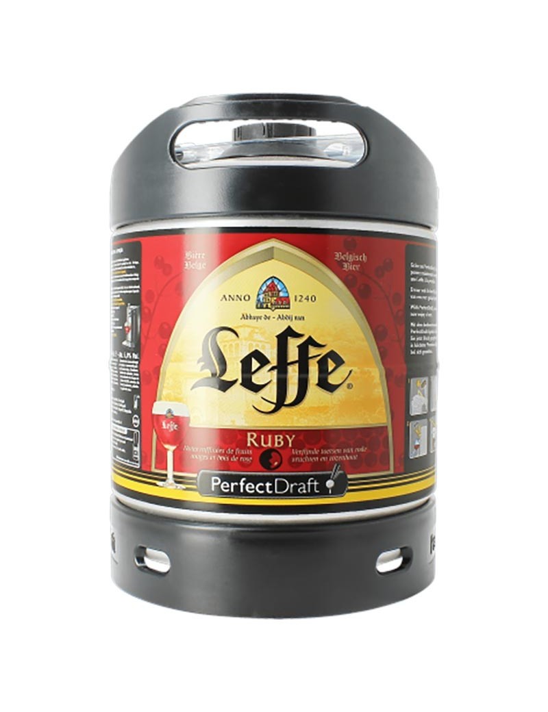 Leffe LEFFE RUBY 5 % FUT PERFECT DRAFT 6 L ( 7.10 EURO CONSIGNE ET