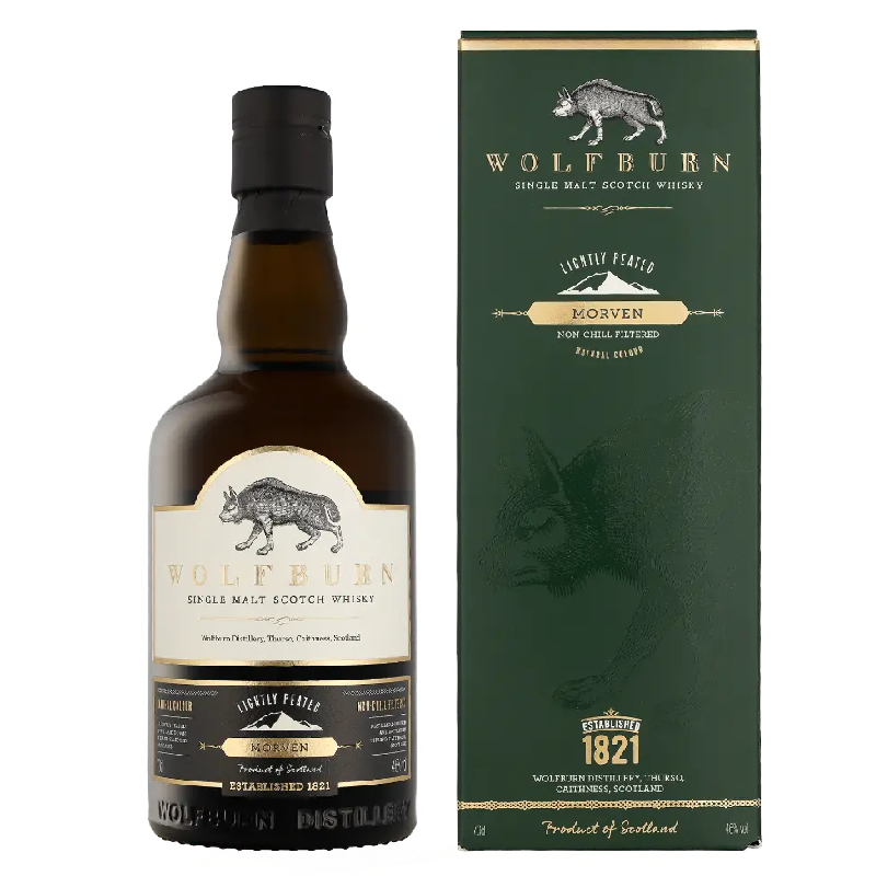 Whisky Wolfburn Morven Slightly Peated en bouteille